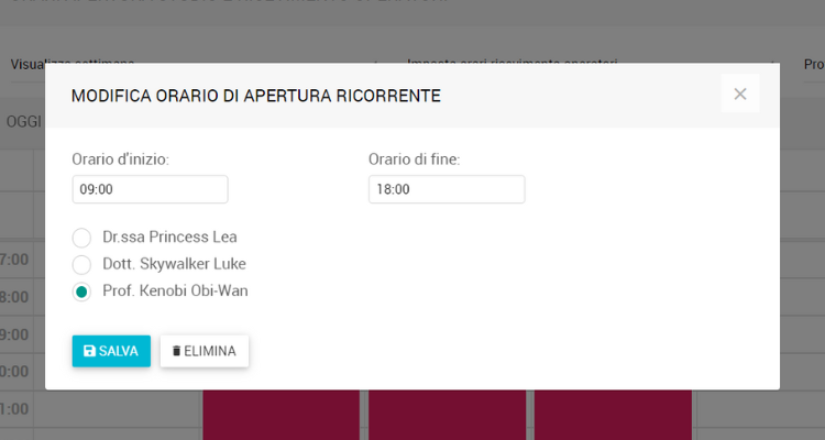 pianifica agenda