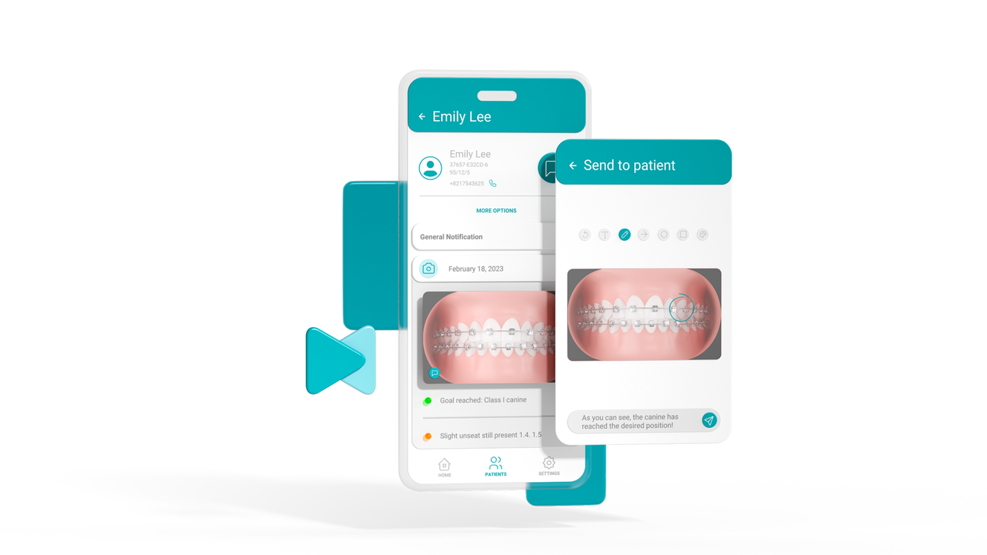 Accedi alle informazioni aggiornate direttamente nella cartella clinica del paziente.
